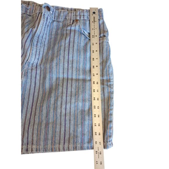 Levi's Vtg Orange Tab 951 Jean Shorts Women’s 16 USA Made Pinstripes 90s Denim - Picture 4 of 8